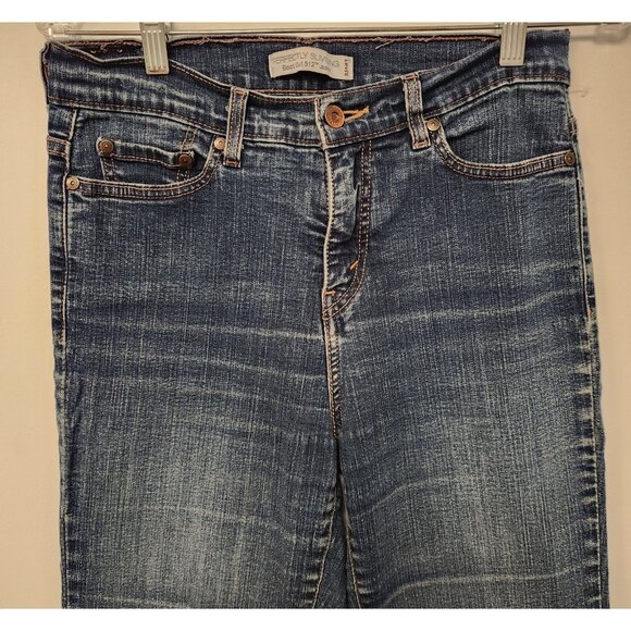 Levis 512 Jeans Perfectly Slimming Boot Cut Stretch Blue Denim Womens 8 S/C‎ EUC - Picture 6 of 15